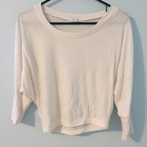 Cropped Cream Sweater